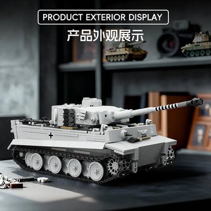 German Tank Building Blocks Panzer III IV Tiger Heavy Brick Model Set