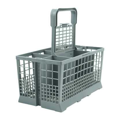 Foldable Cutlery Holder Dishwasher Basket Universal Utensil Storage Grey