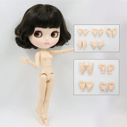 ICY DBS Blythe Doll 1/6 BJD Joint Body White Skin 30cm Custom Random Eyes