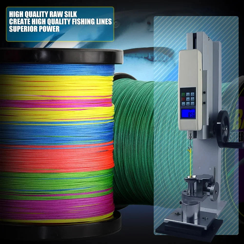 4 Strands Braided Fishing Line PE 100M 300M 500M 1000M Abrasion Resistant