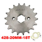 Chain 428# 17mm 20MM 10t 11T 12t 13T 14T 15t 16t 17T 18t 19T Motorcycle Sprocket