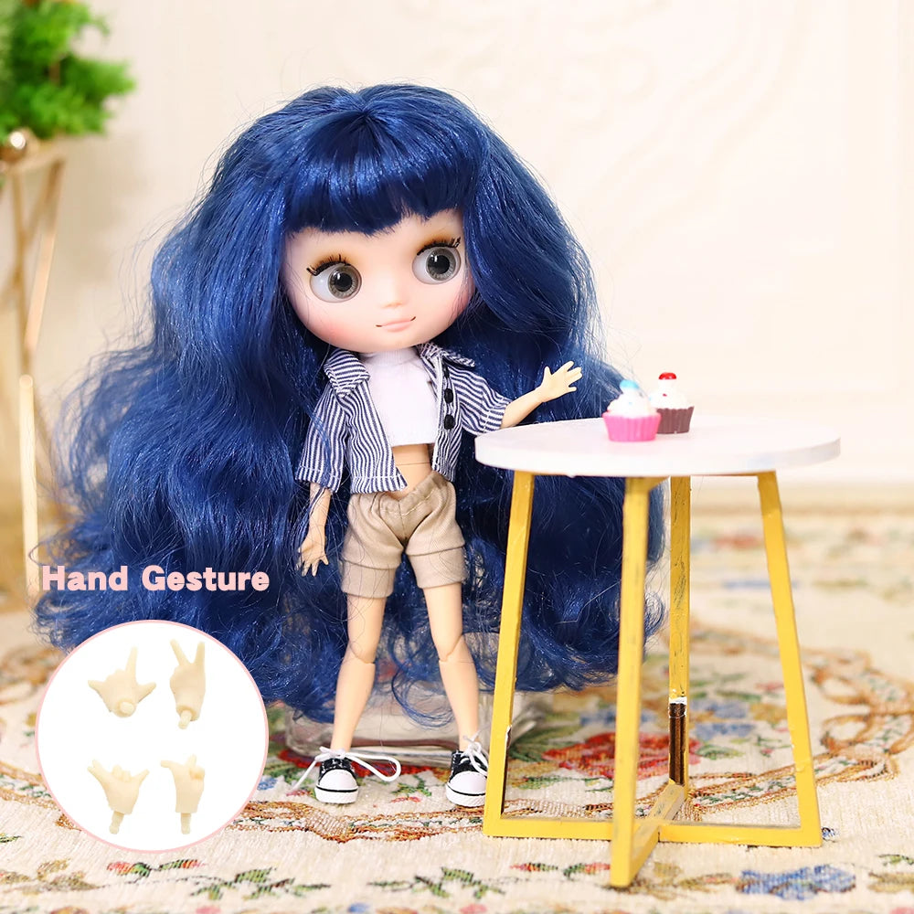 Icy Dbs Blyth Doll 20CM Joint Body Nude DIY Clothes Shoes for Girls