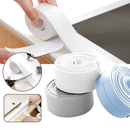 Shower Bath Sealing Tape PVC Self Adhesive Waterproof Caulk Strip Kitchen Sink