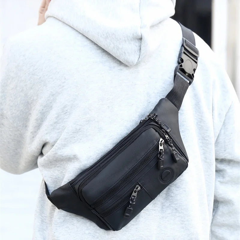 Fashion Unisex Waterproof Waist Bag Pack Male Belt Pouch Ladies Kangaroo Hip Phone Work Purse - Travel Gear for Men and Women