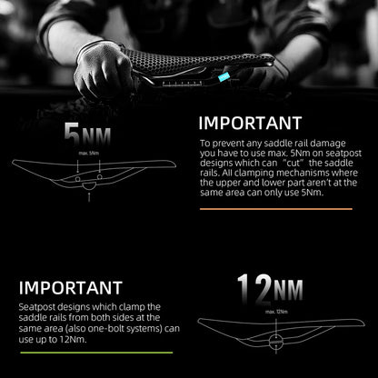 RYET 3D Printed Full Carbon Saddle 135/145/155mm for MTB Gravel Road Bike