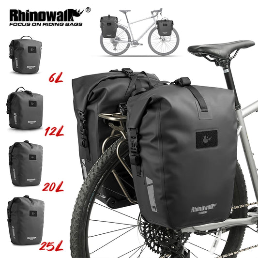 Bicycle Rear Rack Waterproof Pannier Bag Bike Seat Trunk Storage Pack