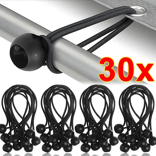 Elastic Bungee Ball Ties Heavy Duty Tarp Tie Down for Tent Awning Cargo