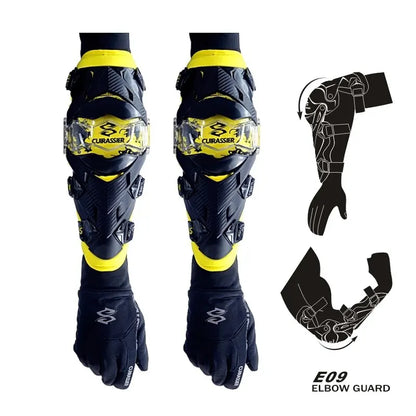 CUIRASSIER Motorcycle Elbow Protection Movement Joints MX ATV Elbow Guards Ventilation Motorbike Protector Motocross Equipment