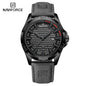 NAVIFORCE Men Casual Sport Military Quartz Calendar Wrist Watch for Man Business Leather Waterproof Male Clock Relogio Masculino-EXPROTAS