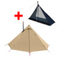 Camping Hot Tent with Chimney Window Outdoor Ultralight Tipi Teepee Tent Pyramid Double Layer Bushcraft 1 Person Tents Hot Tent-EXPROTAS