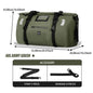 Waterproof Motorcycle Roll-Top Dry Tail Bag Backpack 20-66L