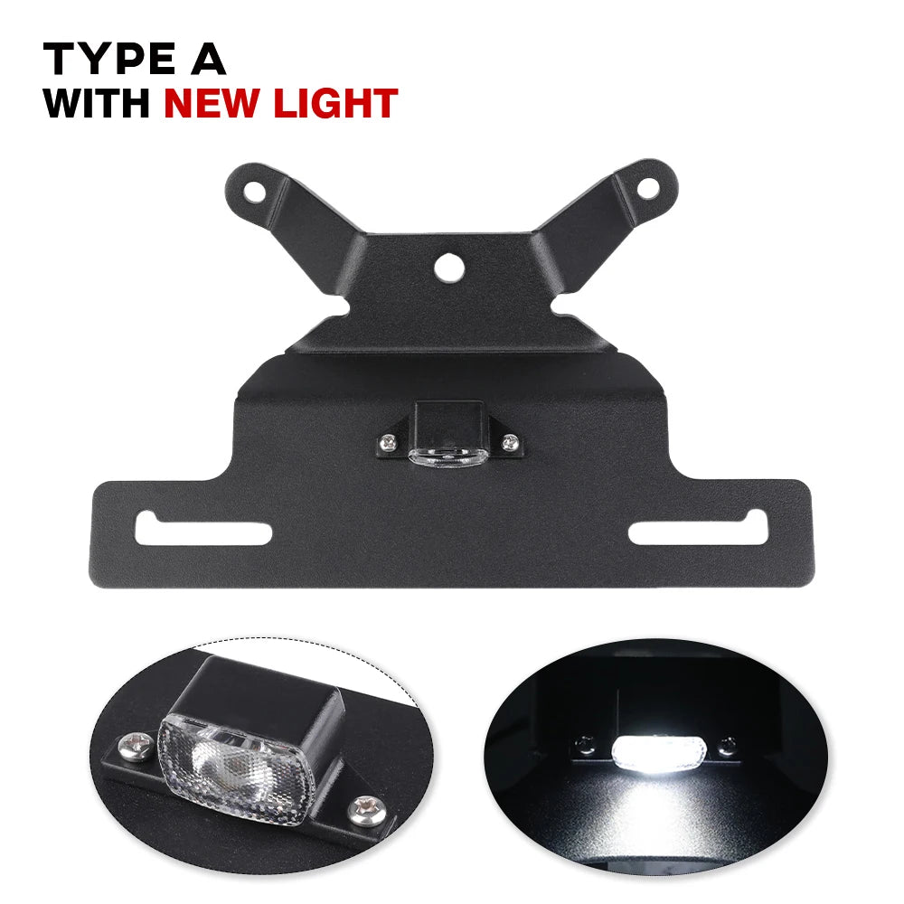 Harley Fat Boy 107 114 License Plate Holder LED Light Tail Tidy Bracket 2018-2024