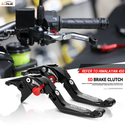 5D CNC Aluminum Foldable Motorcycle Brakes Levers Set for Himalayan 450 2023