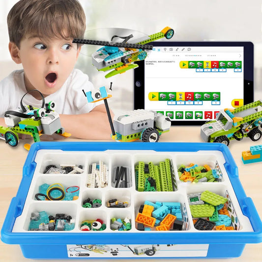 NEW WeDo 2.0 Core Set Robotics STEAM Boxed Kit Compatible with 45300 We-Do Building Blocks DIY Educational Toys Christmas Gifts-EXPROTAS