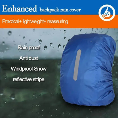 Waterproof Backpack Rain Cover Outdoor Travel Bag Protector Safety Cap