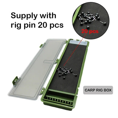 Fishing Tackle Rig Box Carp Hair Ronnie Zig Rig Swivel Storage Wallet Case