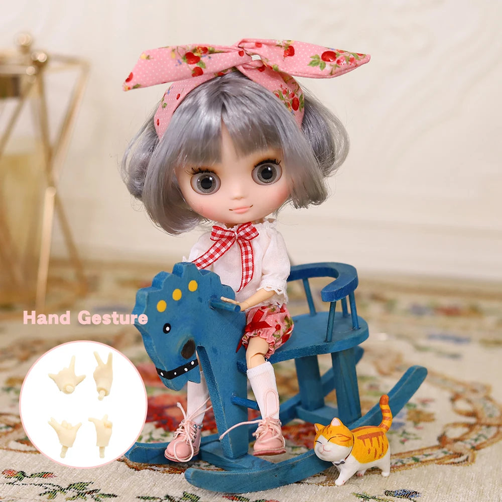 Icy Dbs Blyth Doll 20CM Joint Body Nude DIY Clothes Shoes for Girls