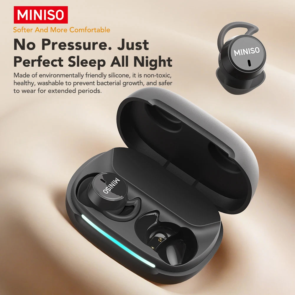 Miniso Ai Translator Bluetooth 6.0 TWS Earbuds Wireless Headphones