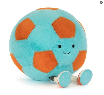 Jc Simulation Soccer 25cm Plush Toy Handmade Cartoon Doll Cushion