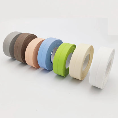 Shower Bath Sealing Tape PVC Self Adhesive Waterproof Caulk Strip Kitchen Sink