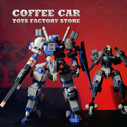 Mecha Warrior MOC Building Blocks Robot Armor Model Bricks Toy for Kids Adults