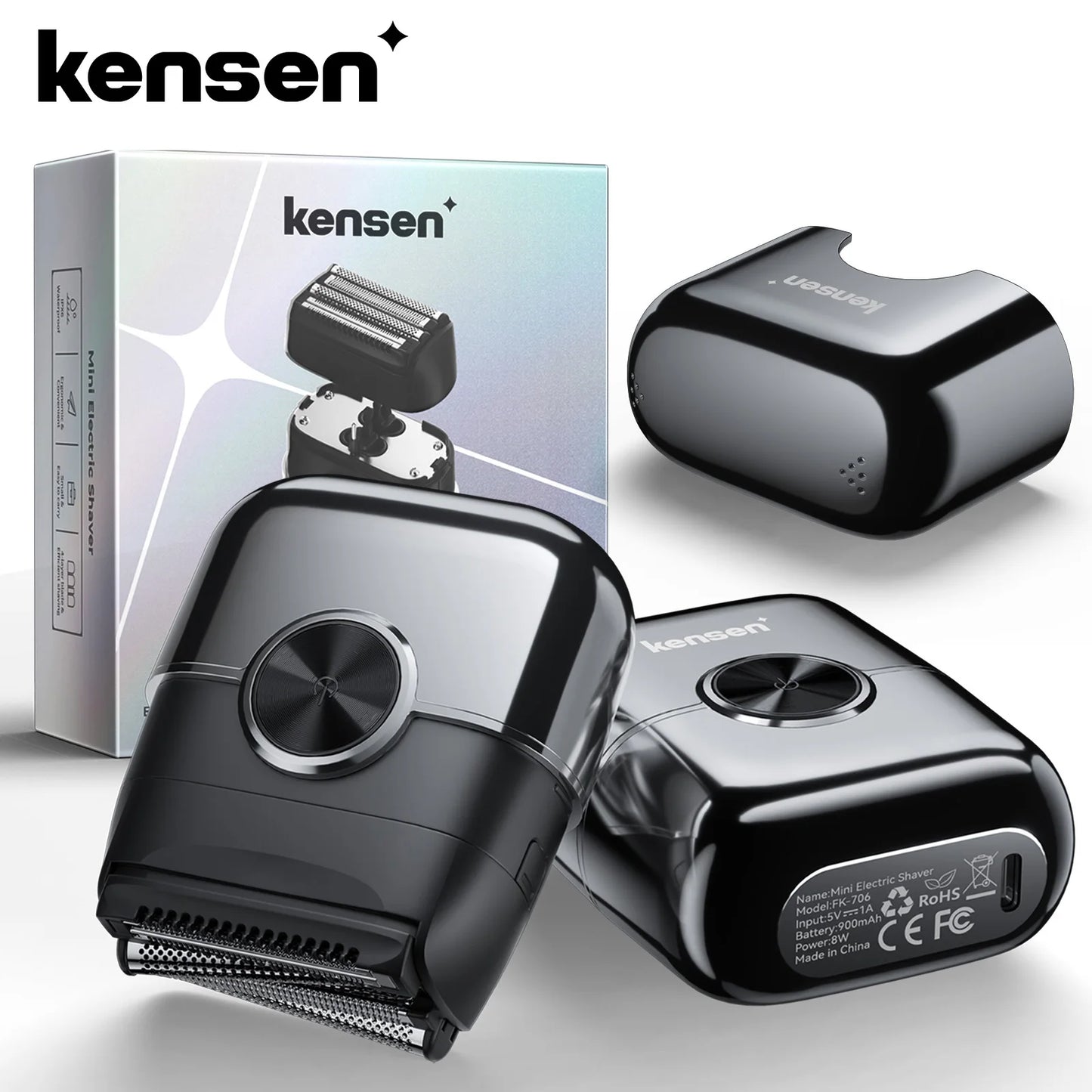 Portable Mini Electric Shaver for Men USB Rechargeable Travel Razor 8000RPM