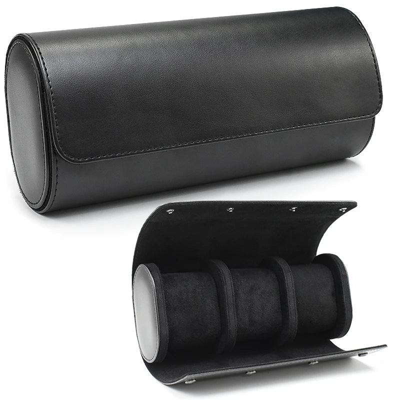 Leather Travel Case Watch Roll Luxury Storage Pouch Box 1 2 3 Slot