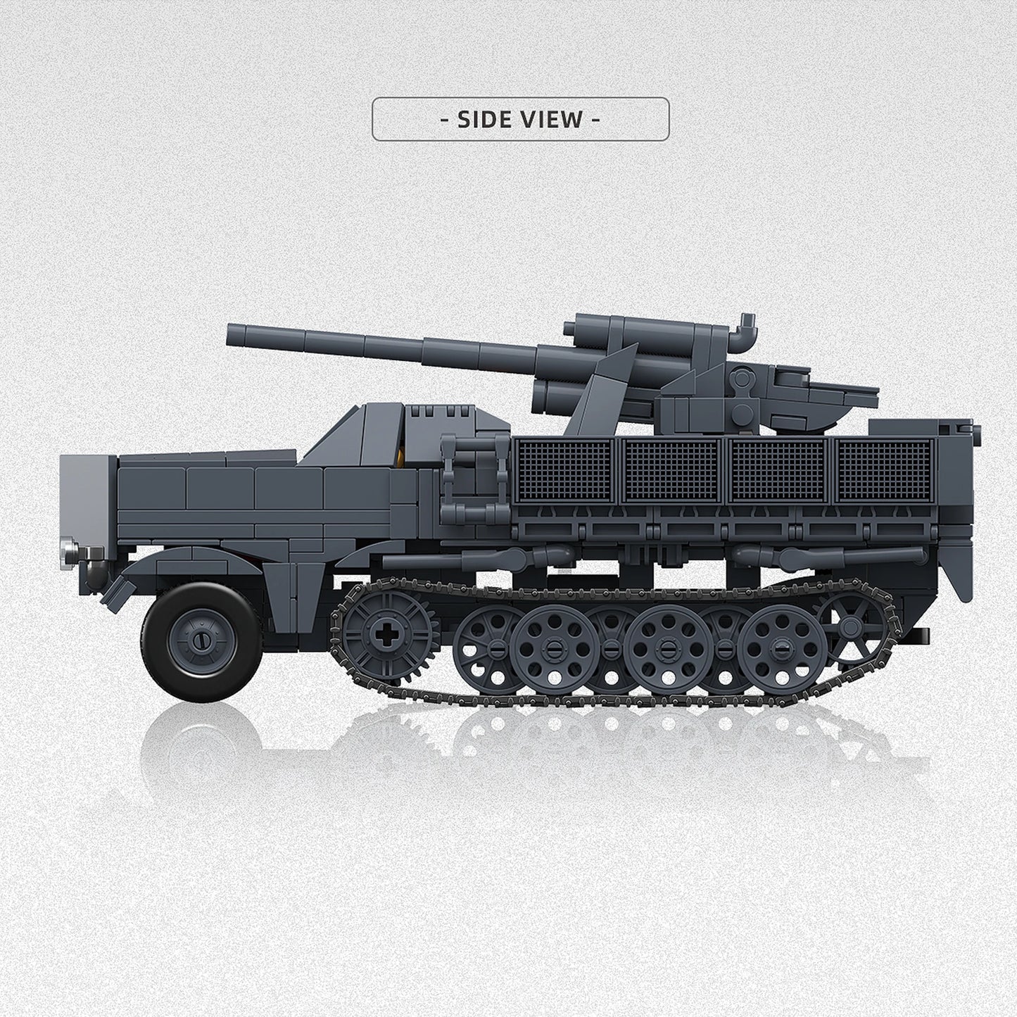 726pcs Building Block Model Military Toy Flak Tank Construction Bricks