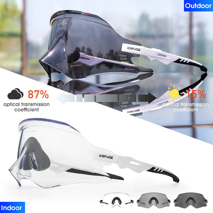 2025 Kapvoe Sport Sunglasses, UV400 Road & MTB Cycling Glasses for Men & Women