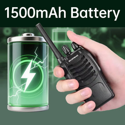 Baofeng BF-88E Two Way Radio 1500mAh Long Range Walkie Talkie with Earpiece