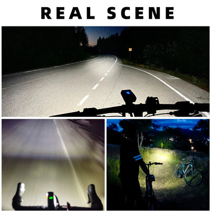 EXPROTAS Bike Light 200LM 400LM LED Front Rechargeable MTB Headlight Lamp