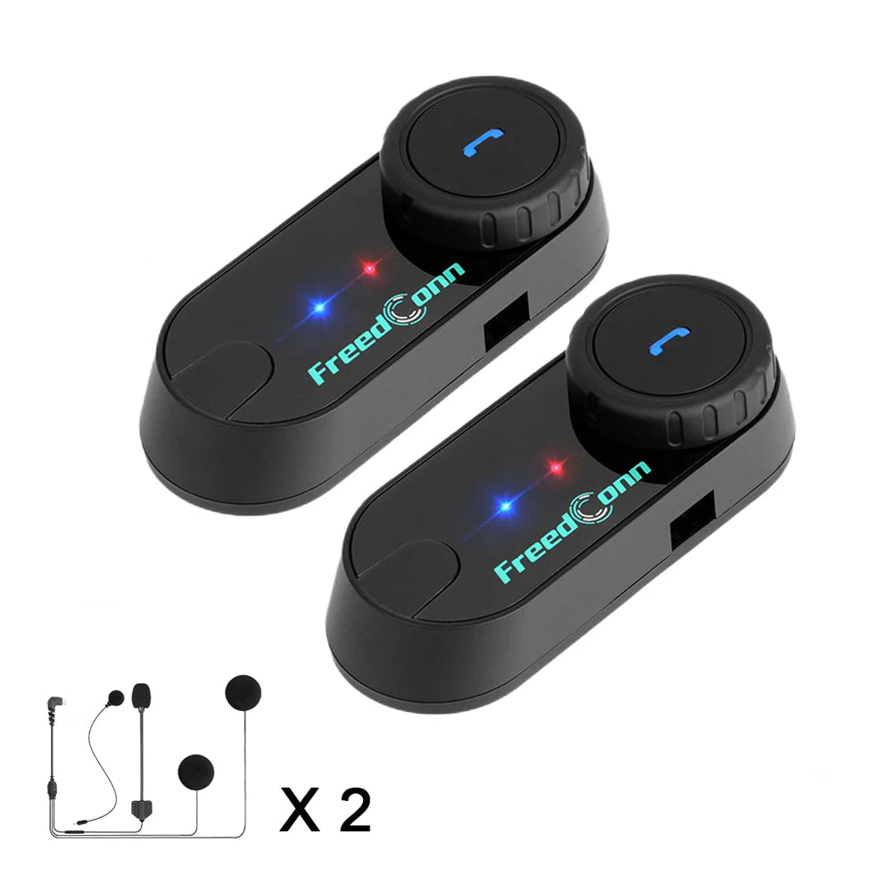 Freedconn Motorcycle Helmet Bluetooth Intercom BT5.1 FM Music Share Waterproof