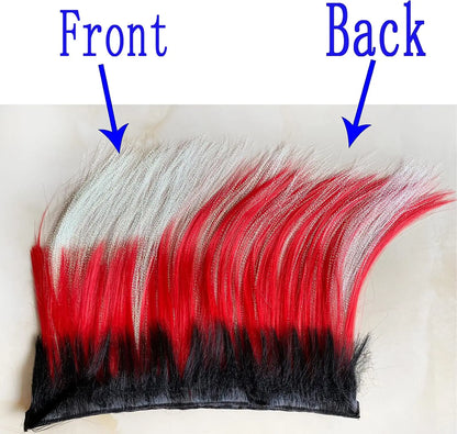Hawks Mohawk Outdoor Hair Sticker Wigs for Motorcycle Bicycle Accessories