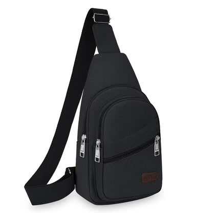 Men's Chest Bag Crossbody Sling Outdoor Travel Pack Waterproof Multi Pocket