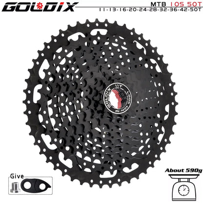 GOLDIX MTB Cassette | 8–12 Speed 40T–52T Freewheel Sprocket for Shimano/SRAM