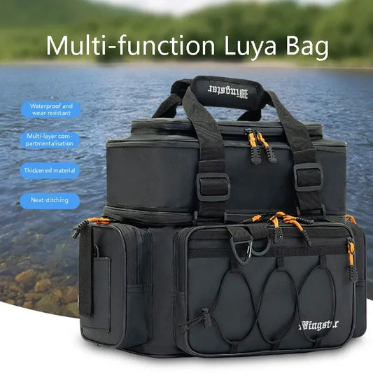 Portable Shoulder Bag Waterproof Multi-Purpose Fishing Camping Gear