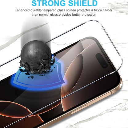 5PCS Tempered Glass Screen Protector for iPhone 18 17 16 15 14 13 12 Max