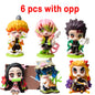 Demon Slayer Blind Box Figure Tanjiro Nezuko Anime PVC Collectible Toy