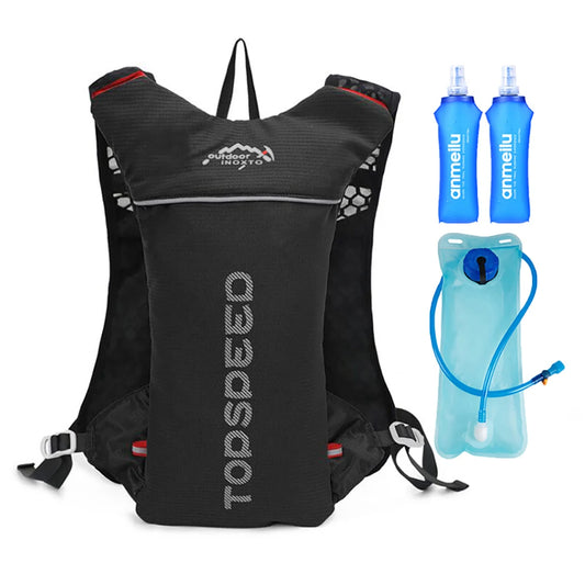 Outdoor Trail Running 5L Ultralight Backpack Hydration Jogging Vest Men Breathable Marathon Bicycle Bag Water Bottle 500ML-EXPROTAS