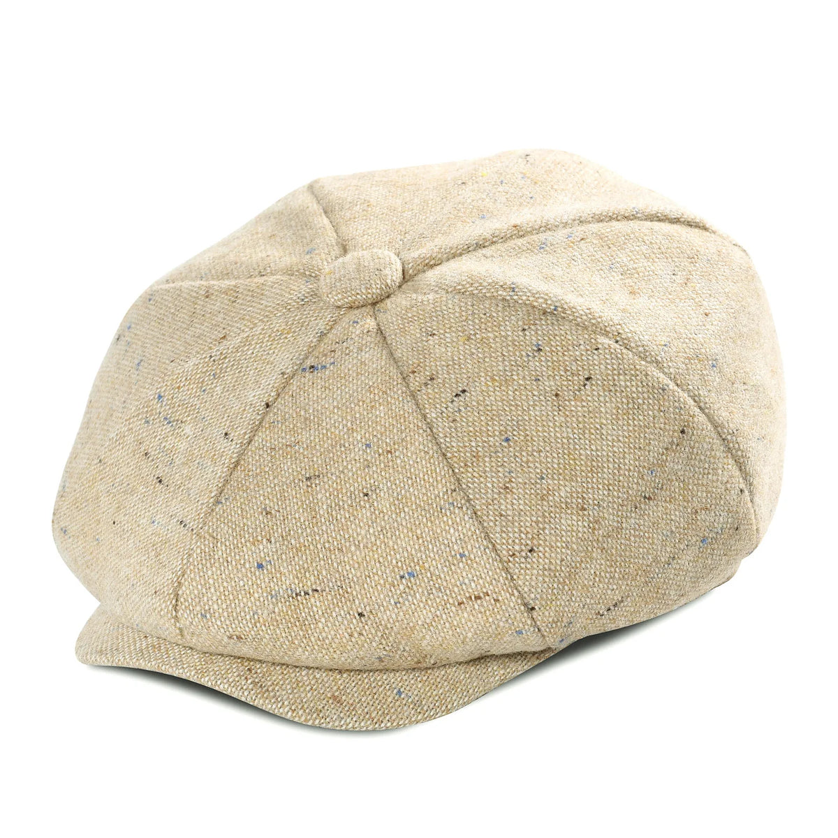 Baker Boy Cap Wool Blend Herringbone Newsboy Hat for Men Women