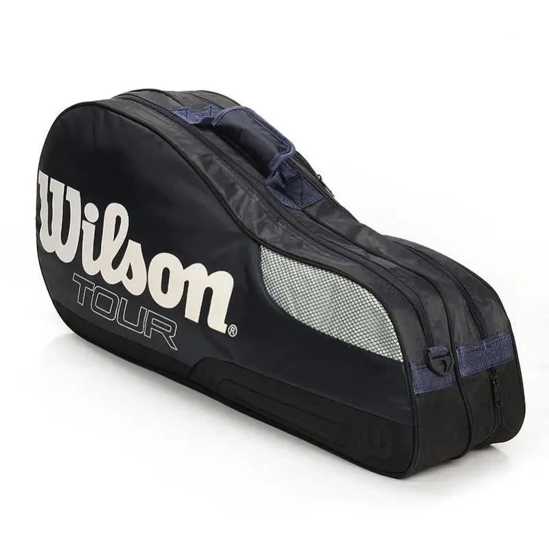 Genuine Wilson Tennis Racket Bag Large Capacity Outdoor Waterproof Tennis Racquet Bag Golf Bag Men Women Tennis Sport Bag-EXPROTAS