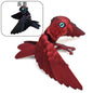 3D Printed Parrot Animal Statue Bird Flexible Model with Moveable Wings