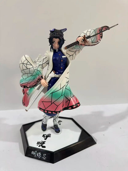 Demon Slayer Tanjiro Nezuko Zenitsu Inosuke PVC Anime Action Figure Set