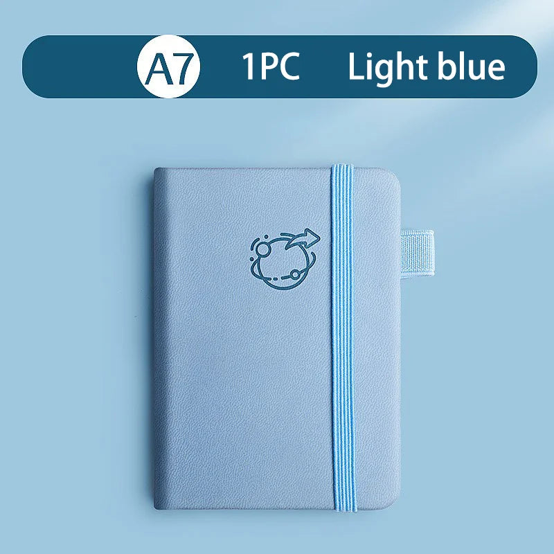 Mini A7 Small Notebook Portable Pocket Diary Leather Notepad Journal