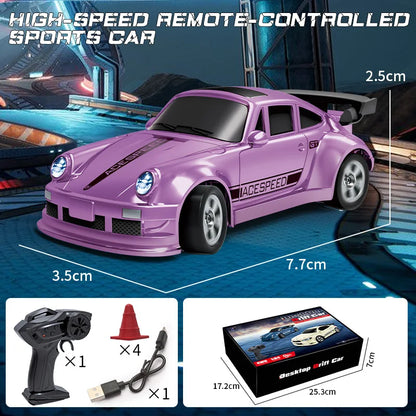 KF20 1:64 RC Drift Car 2.4G Mini Desktop Remote Control Racing Car