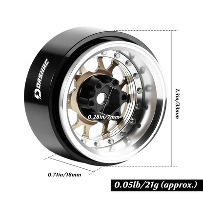 1.3" Crawler Wheel 4PCS RC Wheels for 1/18 TRX4M SCX24 FCX24