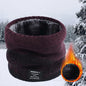 Winter Knitted Scarf Women Neck Warm Cashmere Snood Soft Wool Wrap