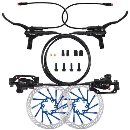 Hydraulic Disc Brake Set for E-Bike 160mm Rotors Power Control 1100mm 1800mm