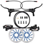 Hydraulic Disc Brake Set for E-Bike 160mm Rotors Power Control 1100mm 1800mm