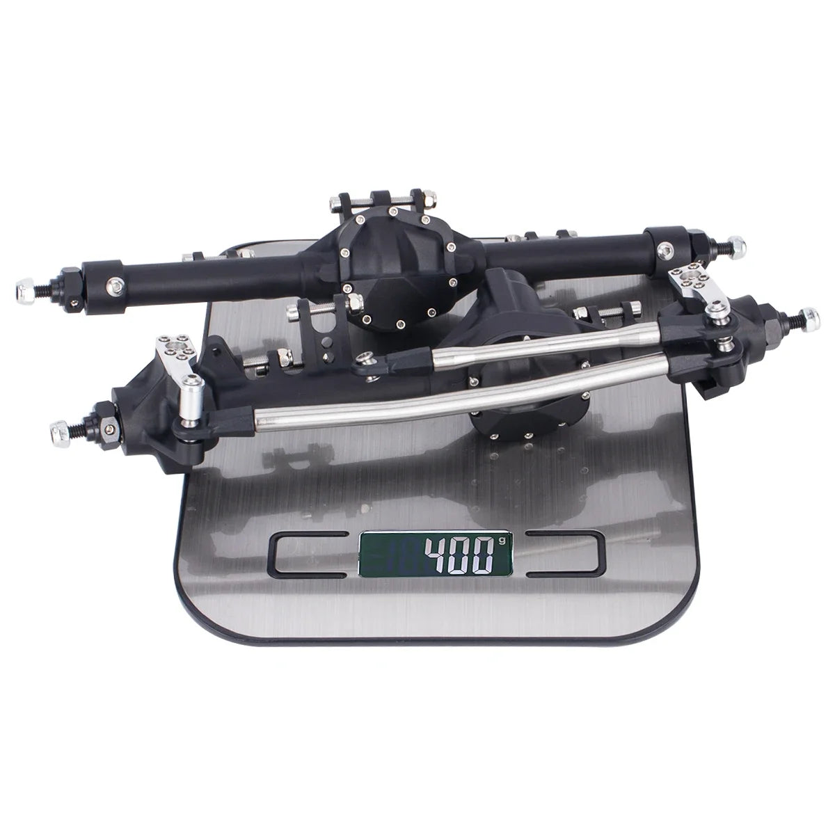 HooCrawler CNC Aluminium Front Rear Straight Axles 1/10 RC SCX10 II VS4-10